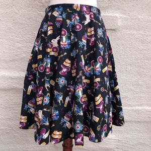Dangerfield Alice in Wonderland Skirt. Cotton lining + tulle. Size- 6